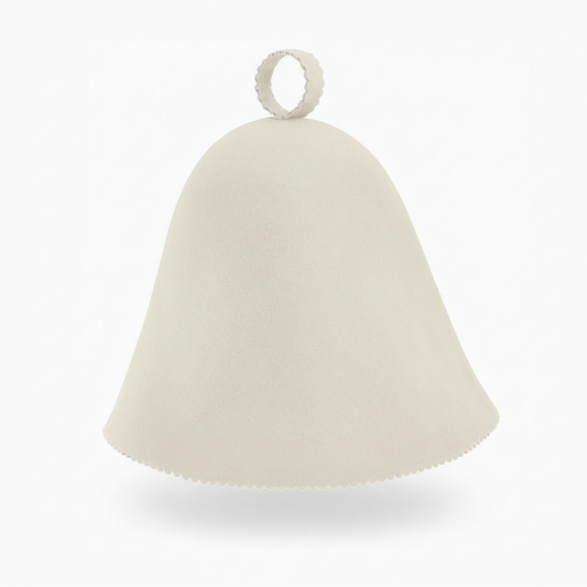 Sauna hat – Gri, cu buclă de agățare | Protecție termică & confort